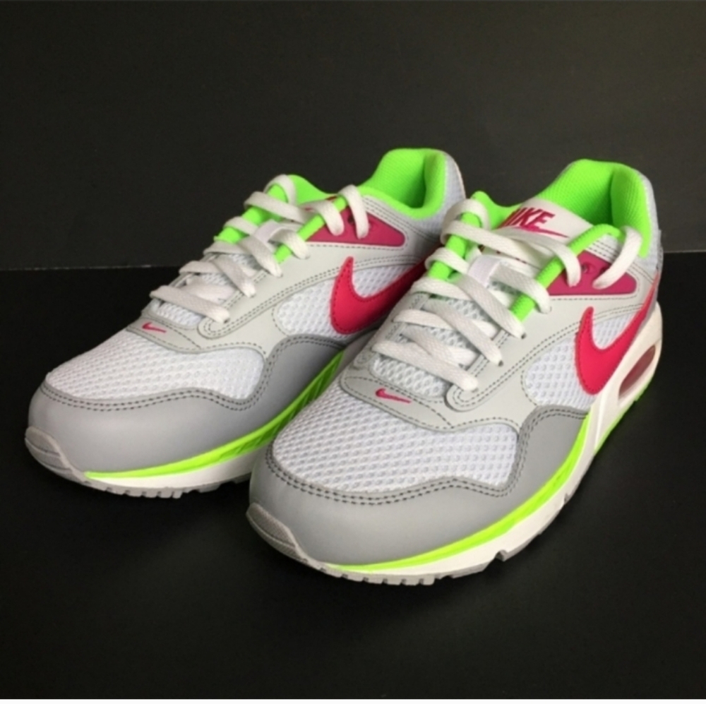 Nike Air Max Correlate Sneakers Fireberry Lime Platinum Low Cut Lace Up Women 9 - Picture 7 of 12